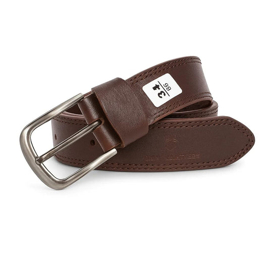 Polished Leather Dress Belt