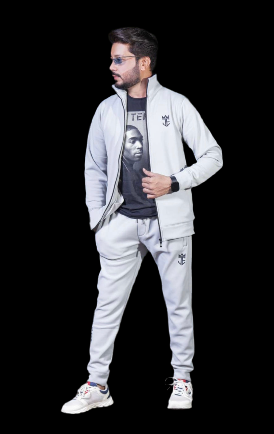 Men's Urban Luxe Tracksuit - White Edition