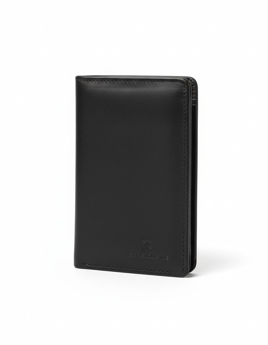 Jet Black Leather Wallet