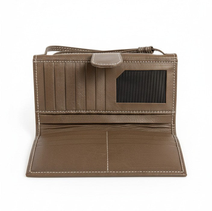 Classic Leather Clutch Wallet
